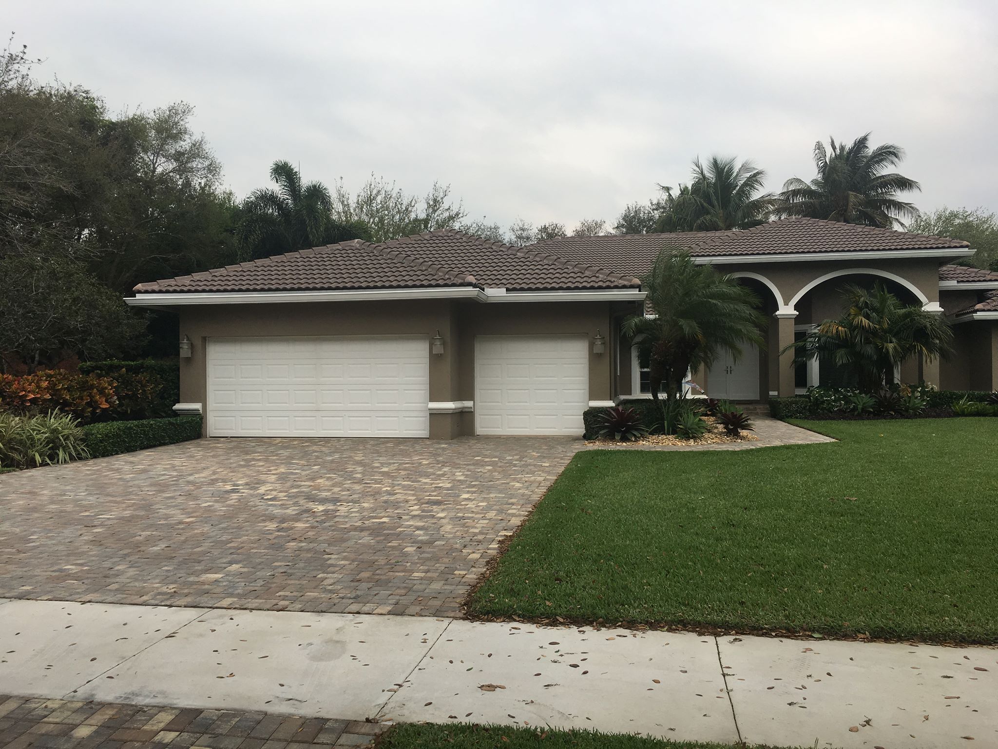 Backyard patio paver installation for South Florida home